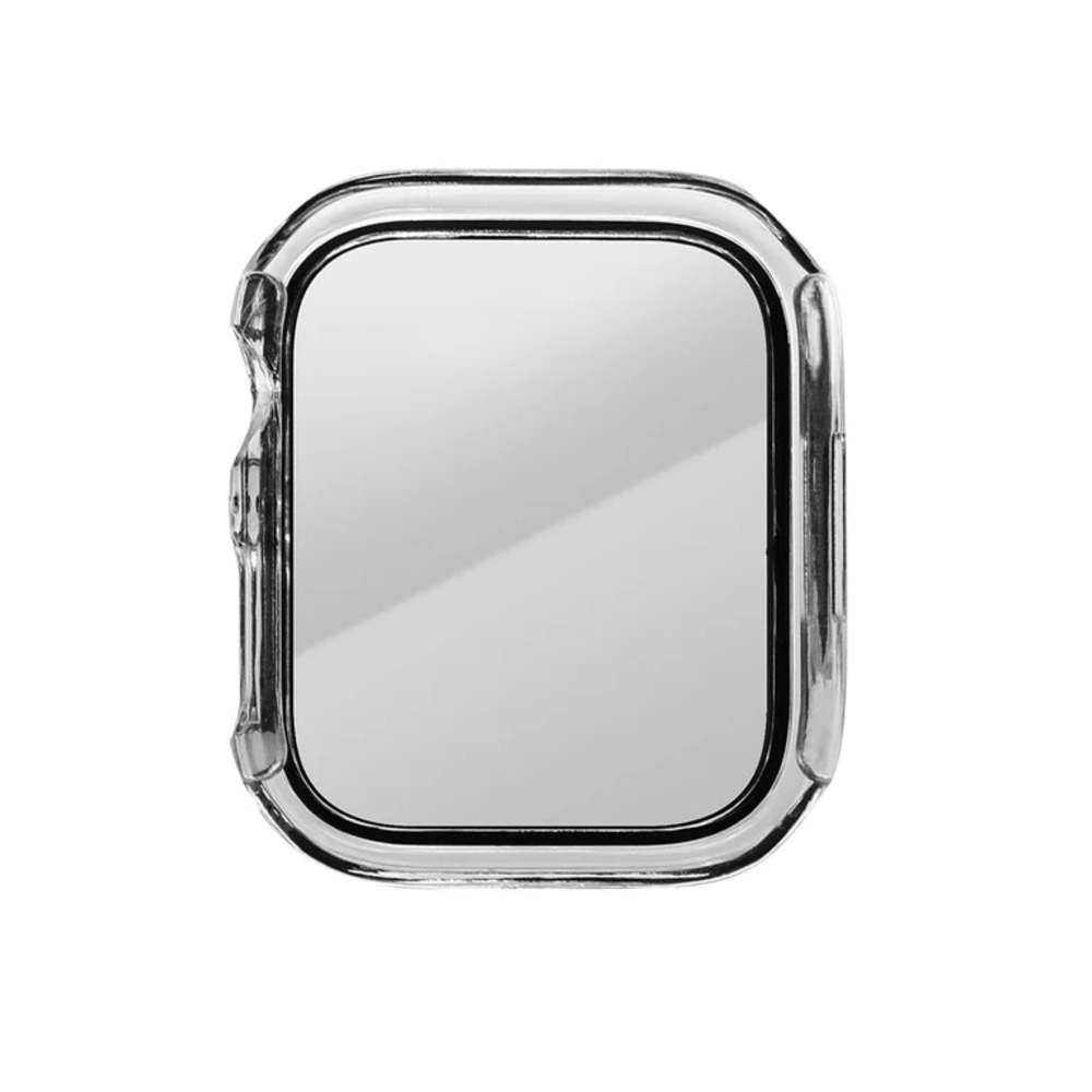 ONN Clear Bumper with Screen protector for Apple Watch 45mm NWT